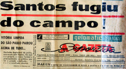 Como a Gazeta Esportiva noticiou a goleada do São Paulo